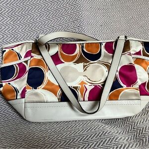 Coach Colorful Circles Tote Bag